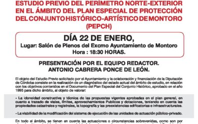 Presentación del Estudio previo del perímetro norte-exterior de Montoro