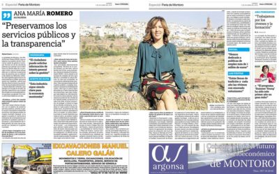 Entrevista a la alcaldesa y a la concejala Ana Fernández del Excmo. Ayuntamiento de Montoro