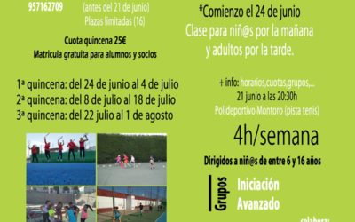VIII Escuela de Tenis Intensiva de Verano