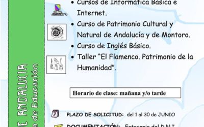 Plazo Solicitudes Educación Permanente en Montoro