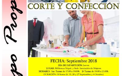 Curso de Corte y Confección del Área de Igualdad de Montoro