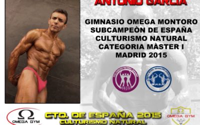 Antonio García, subcampeón de España de Culturismo Natural
