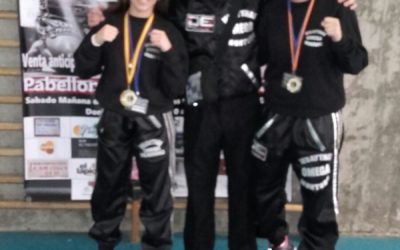 Las montoreñas Mª Elena y Paloma García González se proclaman campeonas de España de Muay Thai