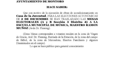 Anuncio para las Elecciones Autonómicas del 2 de Diciembre