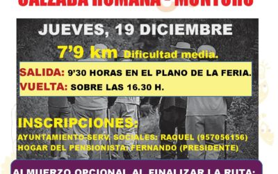 Ultima Ruta de Senderismo Medioambiental para mayores