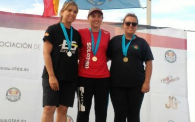 La montoreña, Paqui Muñoz de León Moral, doble oro en Cheste ( Valencia)