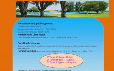 Cursillos de Verano de Natación y Apertura de la Piscina de Verano