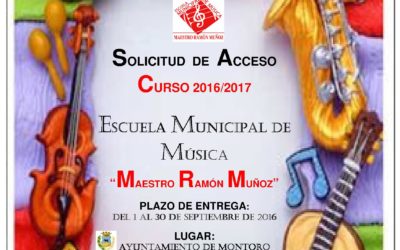 Escuela Municipal de Música «Maestro Ramón Muñoz» Curso 2016/17