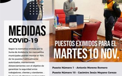 Medidas emitidas por la Junta de Andalucía sobre mercadillos municipales