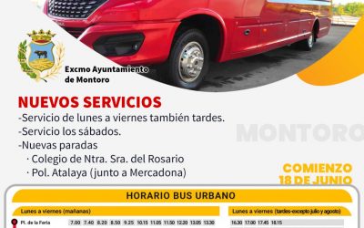 Activo el servicio de autobús urbano gratuito en Montoro