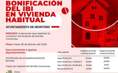 BONIFICACIÓN DEL IBI EN VIVIENDA HABITUAL